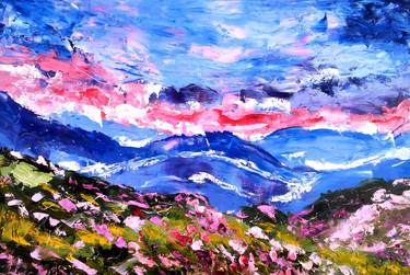 Original Abstract Landscape Paintings by Halyna Kirichenko