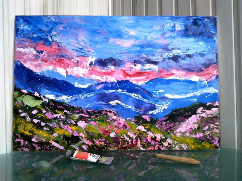 Original Landscape Painting by Halyna Kirichenko