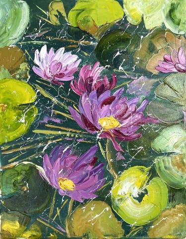 Original Impressionism Floral Paintings by Halyna Kirichenko