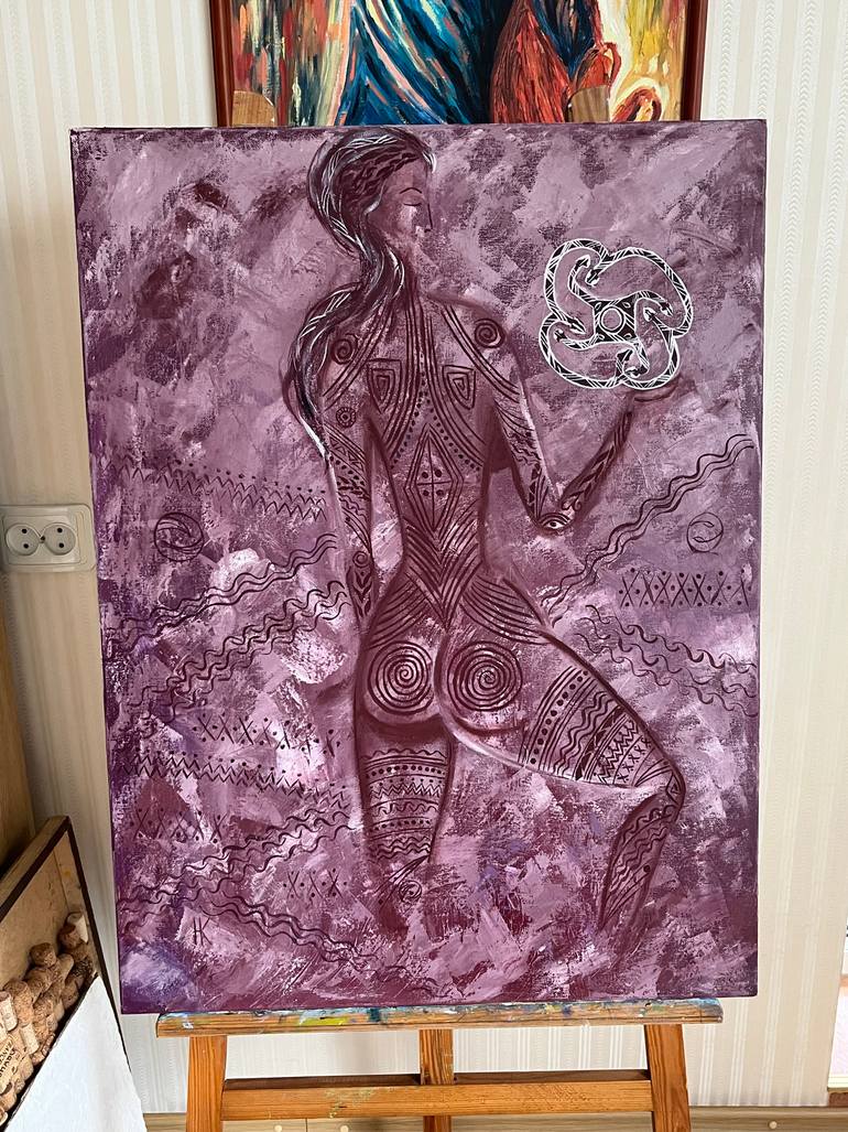 Original Contemporary Nude Painting by Halyna Kirichenko