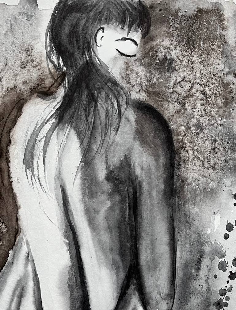 Original Impressionism Nude Painting by Halyna Kirichenko
