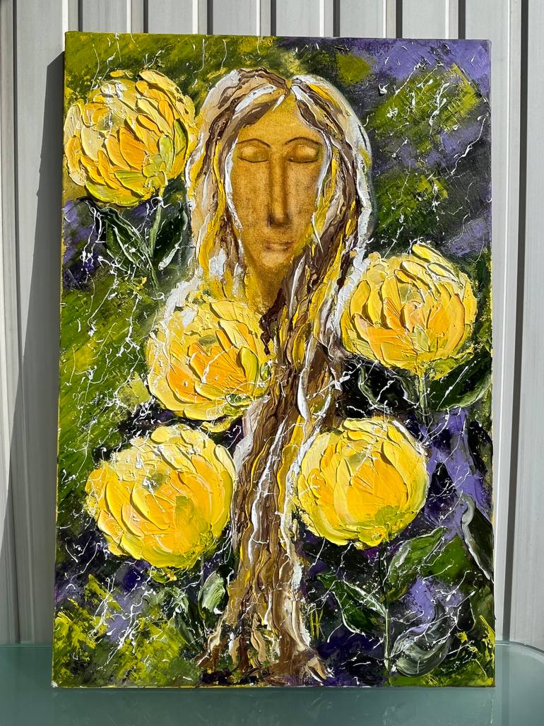 Original Abstract People Painting by Halyna Kirichenko