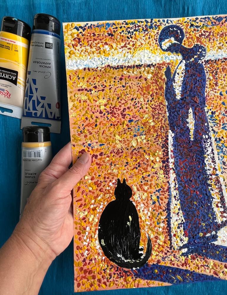 Original Figurative People Painting by Halyna Kirichenko