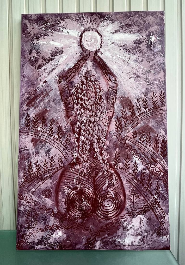 Original Abstract Expressionism Body Painting by Halyna Kirichenko