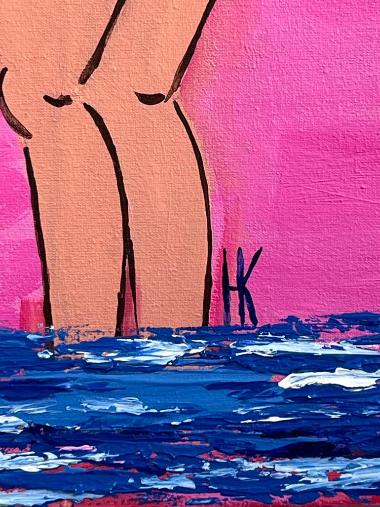 Original Abstract Expressionism People Painting by Halyna Kirichenko