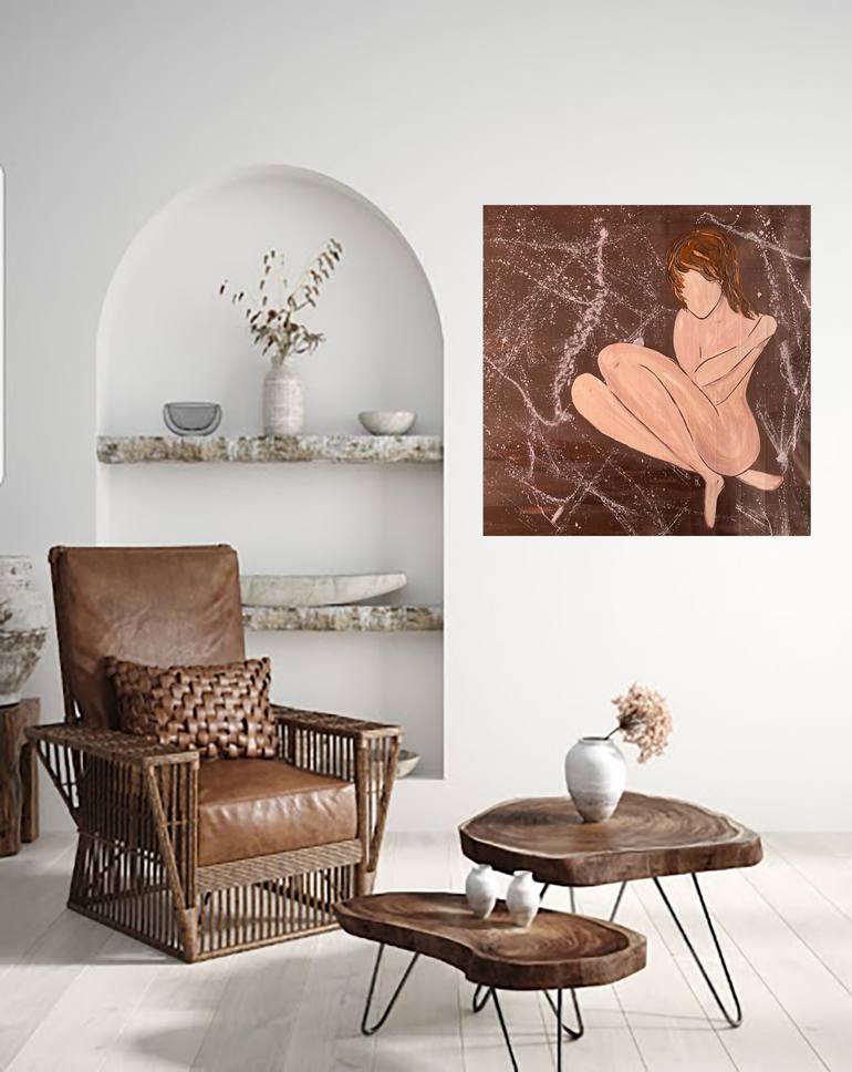 Original Contemporary Nude Painting by Halyna Kirichenko