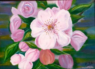 Original Fine Art Floral Paintings by Halyna Kirichenko