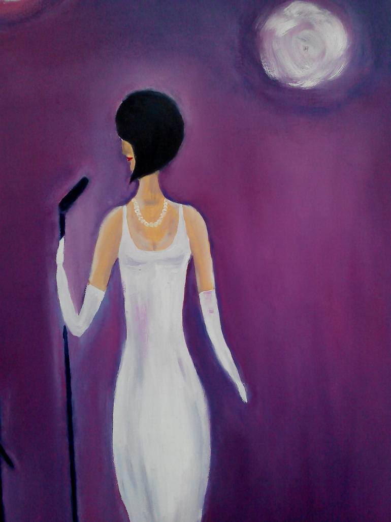 Original Abstract Expressionism Music Painting by Halyna Kirichenko