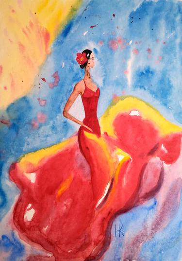 Print of Fine Art People Paintings by Halyna Kirichenko