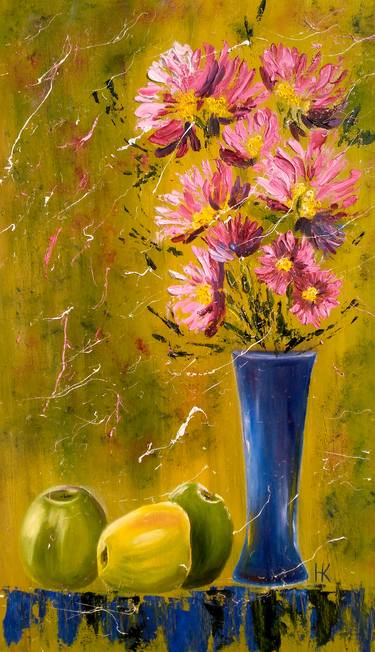 Original Impressionism Botanic Paintings by Halyna Kirichenko