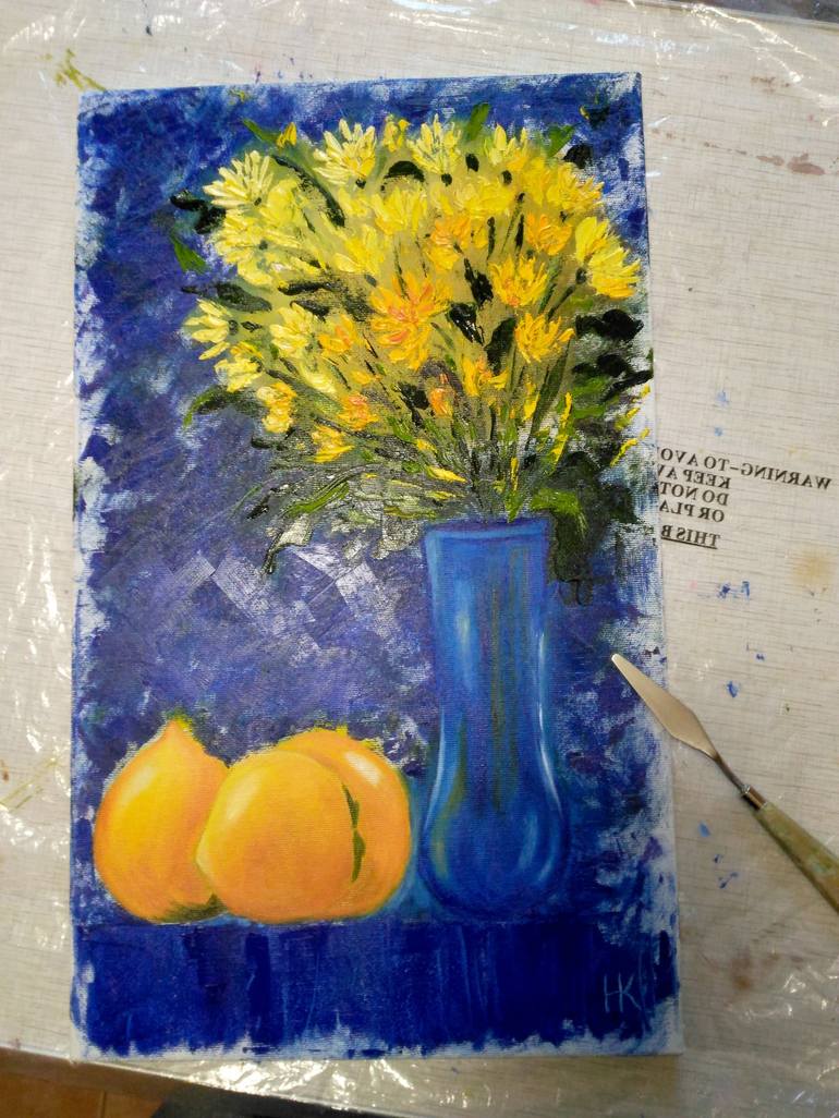 Original Fine Art Still Life Painting by Halyna Kirichenko