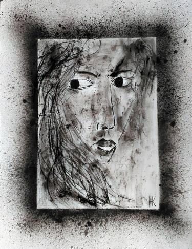 Print of Abstract Expressionism Portrait Paintings by Halyna Kirichenko