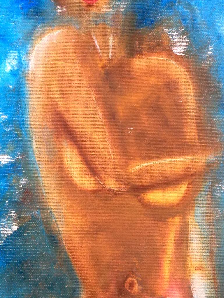 Original Abstract Expressionism Nude Painting by Halyna Kirichenko