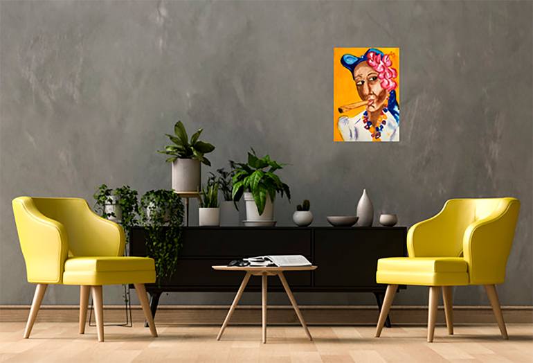 Original Figurative People Painting by Halyna Kirichenko