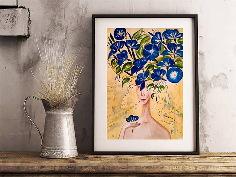 Original Abstract People Painting by Halyna Kirichenko