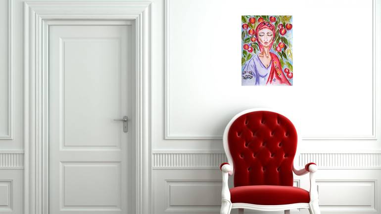 Original Abstract Expressionism People Painting by Halyna Kirichenko