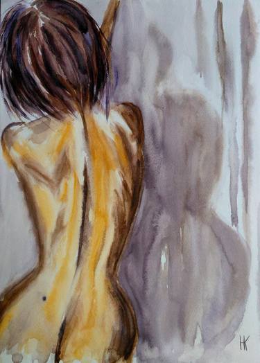 Print of Figurative Nude Paintings by Halyna Kirichenko