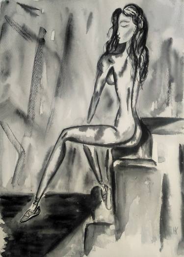 Print of Nude Paintings by Halyna Kirichenko