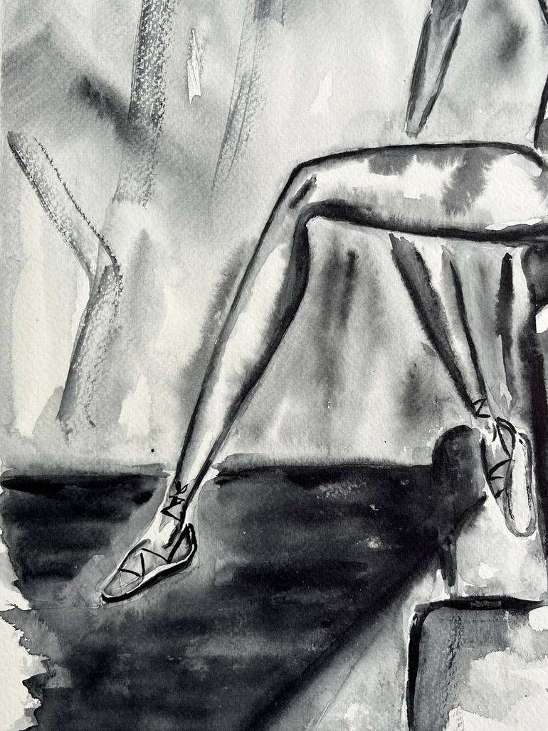 Original Abstract Expressionism Nude Painting by Halyna Kirichenko