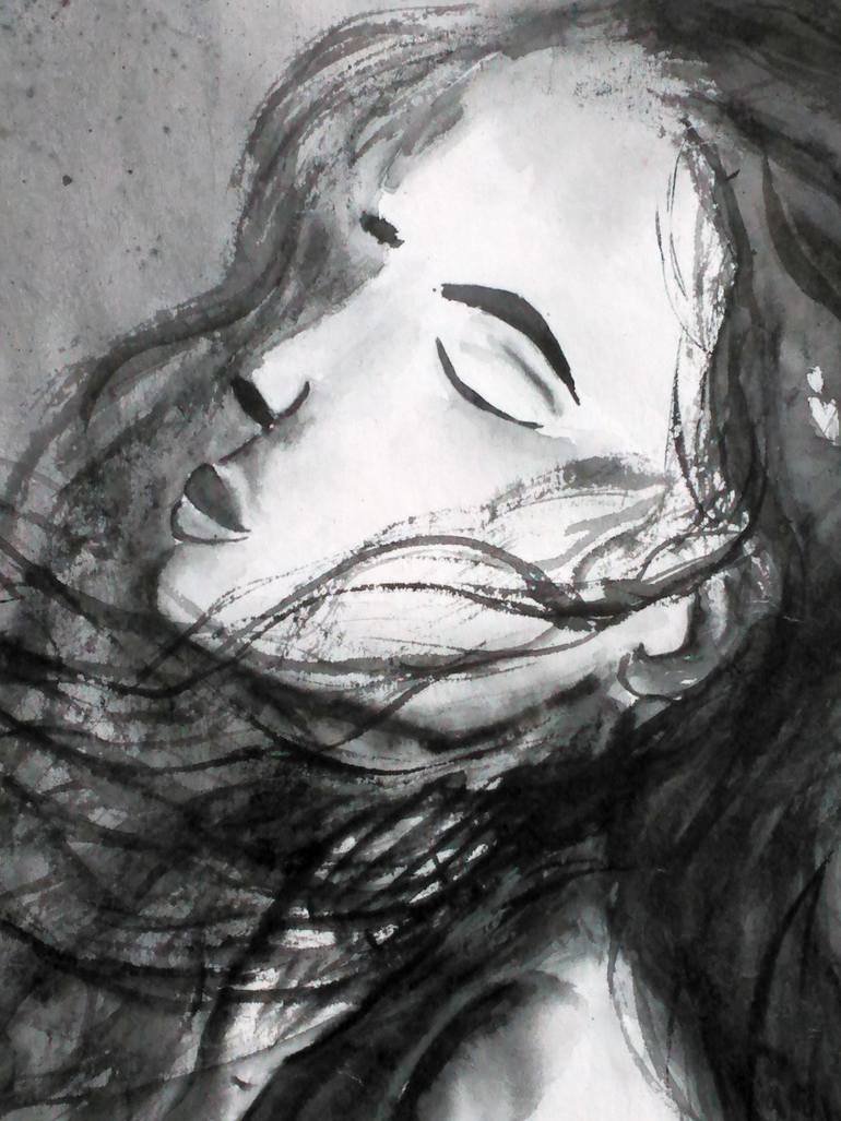 Original Expressionism Nude Painting by Halyna Kirichenko