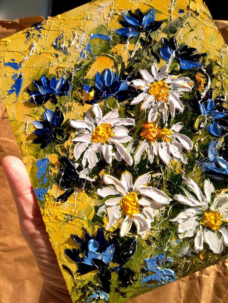 Original Floral Painting by Halyna Kirichenko