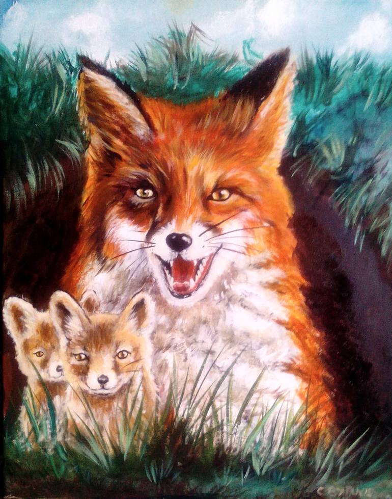 Original Realism Animal Painting by Chris Byrne