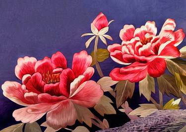 Print of Floral Mixed Media by Susan Maxwell Schmidt