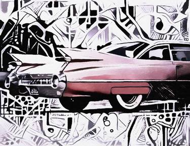 Print of Automobile Mixed Media by Susan Maxwell Schmidt