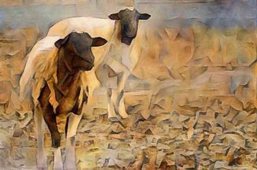 Print of Cubism Rural life Mixed Media by Susan Maxwell Schmidt