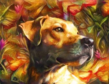 Print of Fine Art Dogs Mixed Media by Susan Maxwell Schmidt
