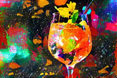 Print of Abstract Food & Drink Mixed Media by Susan Maxwell Schmidt