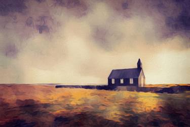 Icelandic Church in Pastel thumb