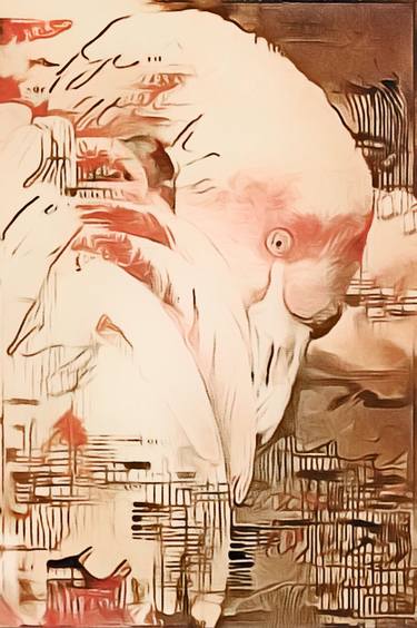 Print of Abstract Animal Mixed Media by Susan Maxwell Schmidt
