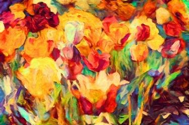 Print of Abstract Garden Paintings by Susan Maxwell Schmidt