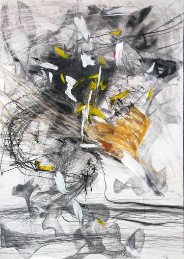 Original Abstract Expressionism Abstract Drawings by Malvina - Carola Liuba