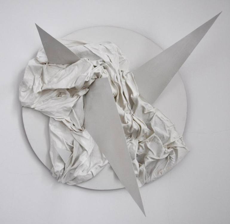 Original Abstract Geometric Sculpture by Malvina - Carola Liuba