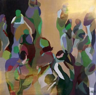Original Abstract People Paintings by Malvina - Carola Liuba