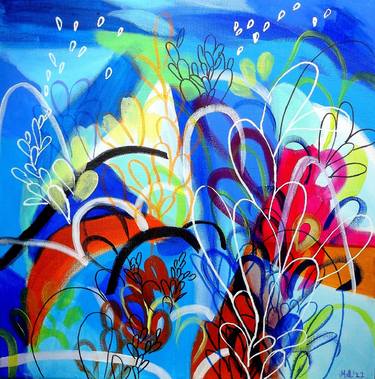 Original Abstract Botanic Paintings by Malvina - Carola Liuba