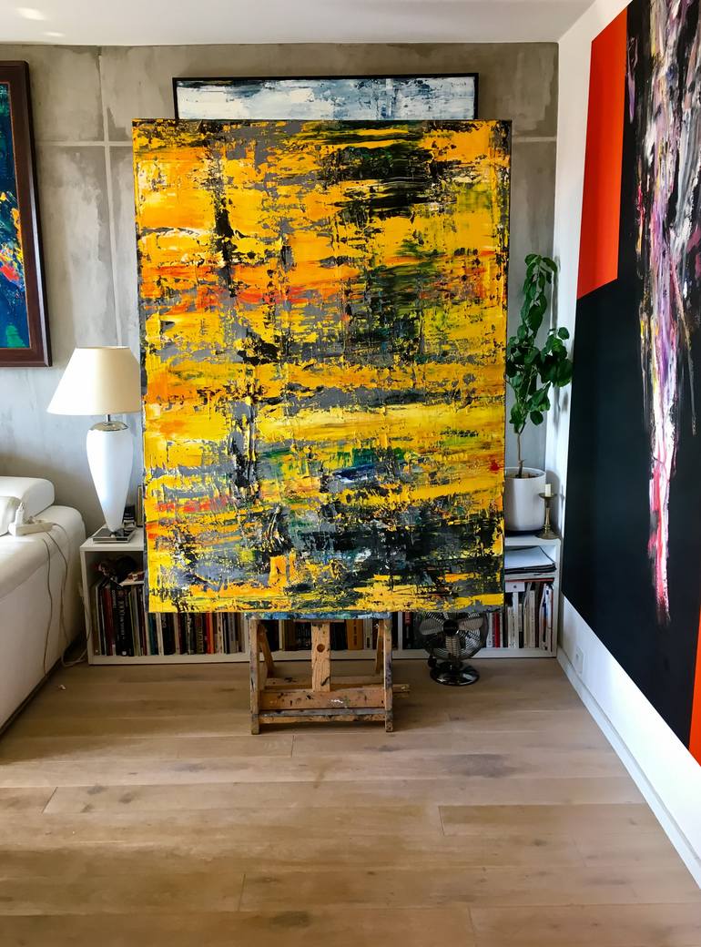 Original Abstract Expressionism Abstract Painting by Andrew Lichota