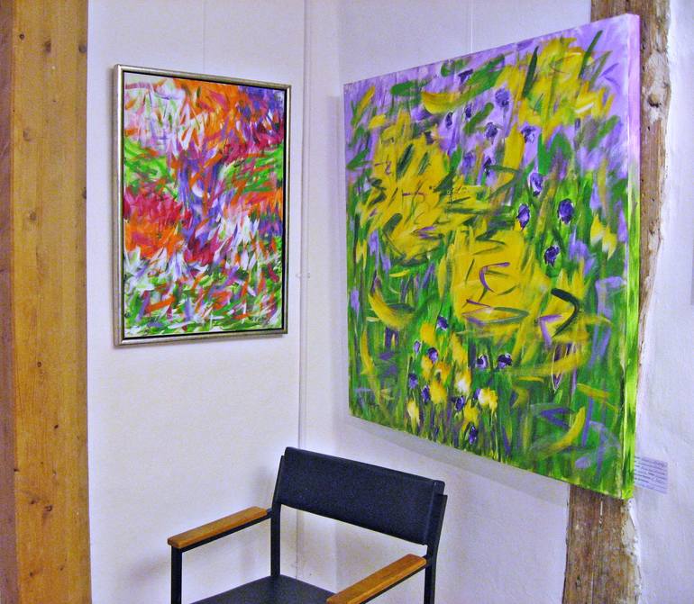 Original Abstract Expressionism Nature Painting by Hanni Smigaj