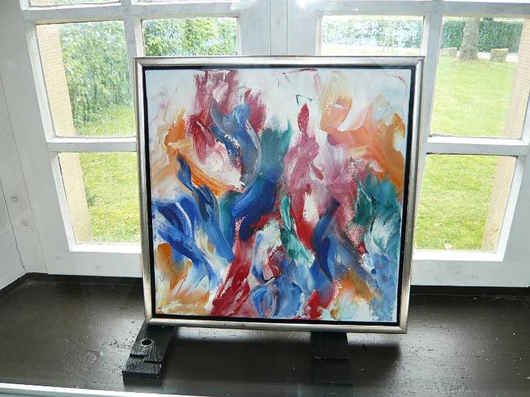 Original Abstract Expressionism Abstract Painting by Hanni Smigaj