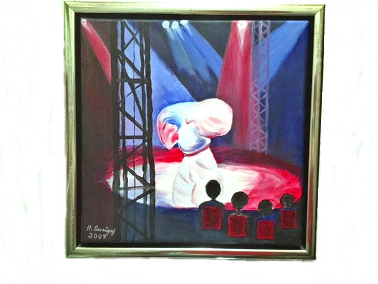 Original Figurative Performing Arts Painting by Hanni Smigaj