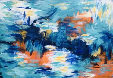 Original Abstract Expressionism Water Paintings by Hanni Smigaj