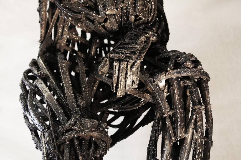 Original Abstract Expressionism Abstract Sculpture by Alexander Khah