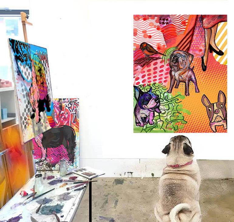 Original Pop Art Animal Printmaking by Jiri Bures