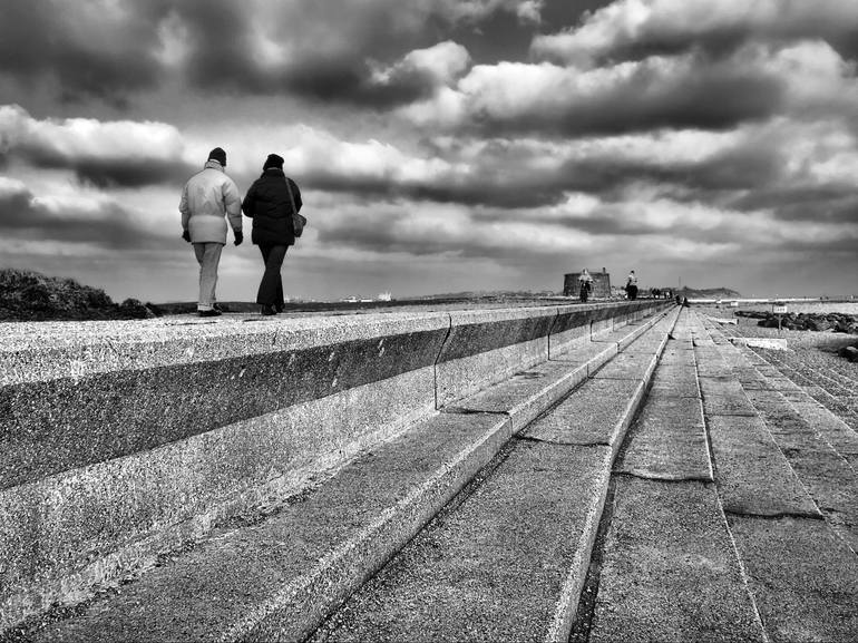 Winter Seafront Stroll Photography by Mark Highton-Ridley | Saatchi Art