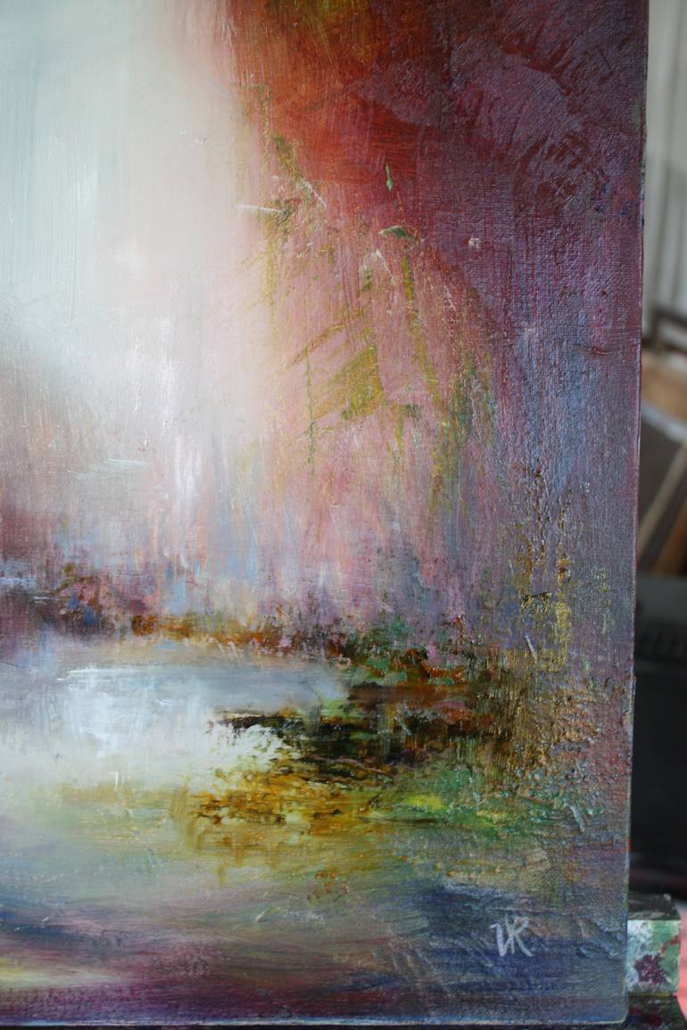 Original Abstract Landscape Painting by Val-Irene Robertson