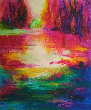 Print of Abstract Landscape Paintings by Nicoleta Dadus
