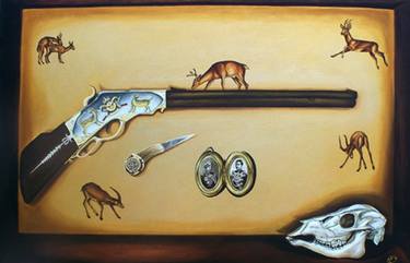 Saatchi Art Artist Moutushi Chakraborty; Paintings, “The Hunter's Trophy” #art