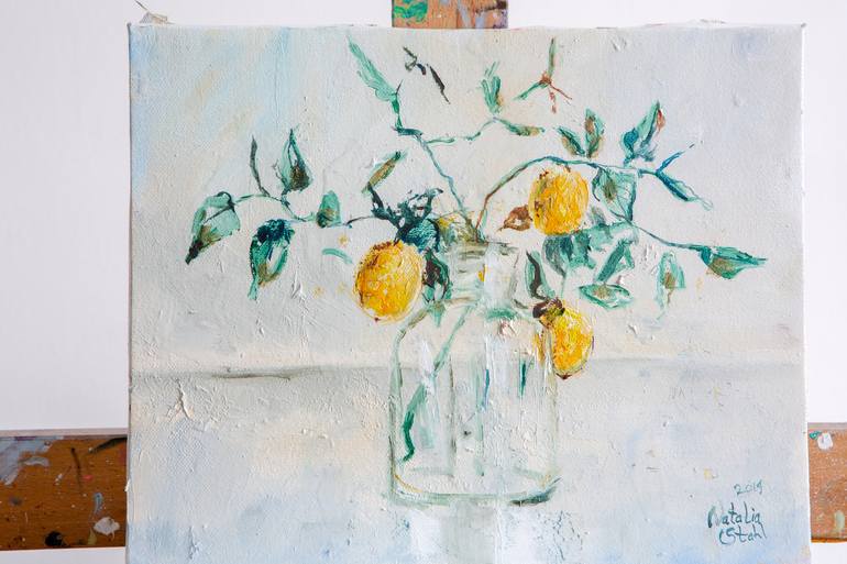 Original Impressionism Still Life Painting by Natalia Stahl